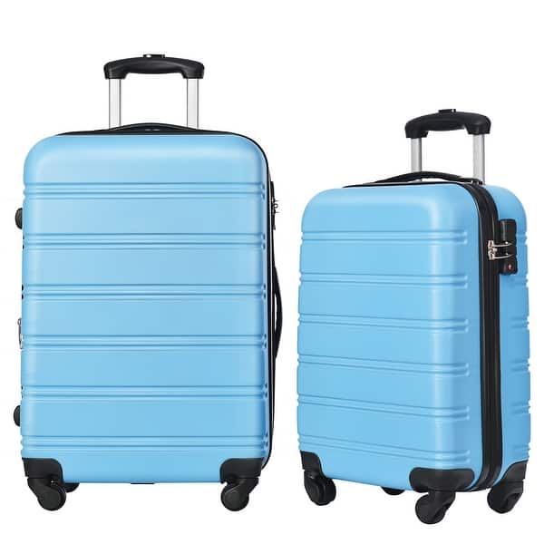2 Piece Hardshell Luggage Set, Expandable Suitcases Set with Spinner Wheels & TSA Lock, 20